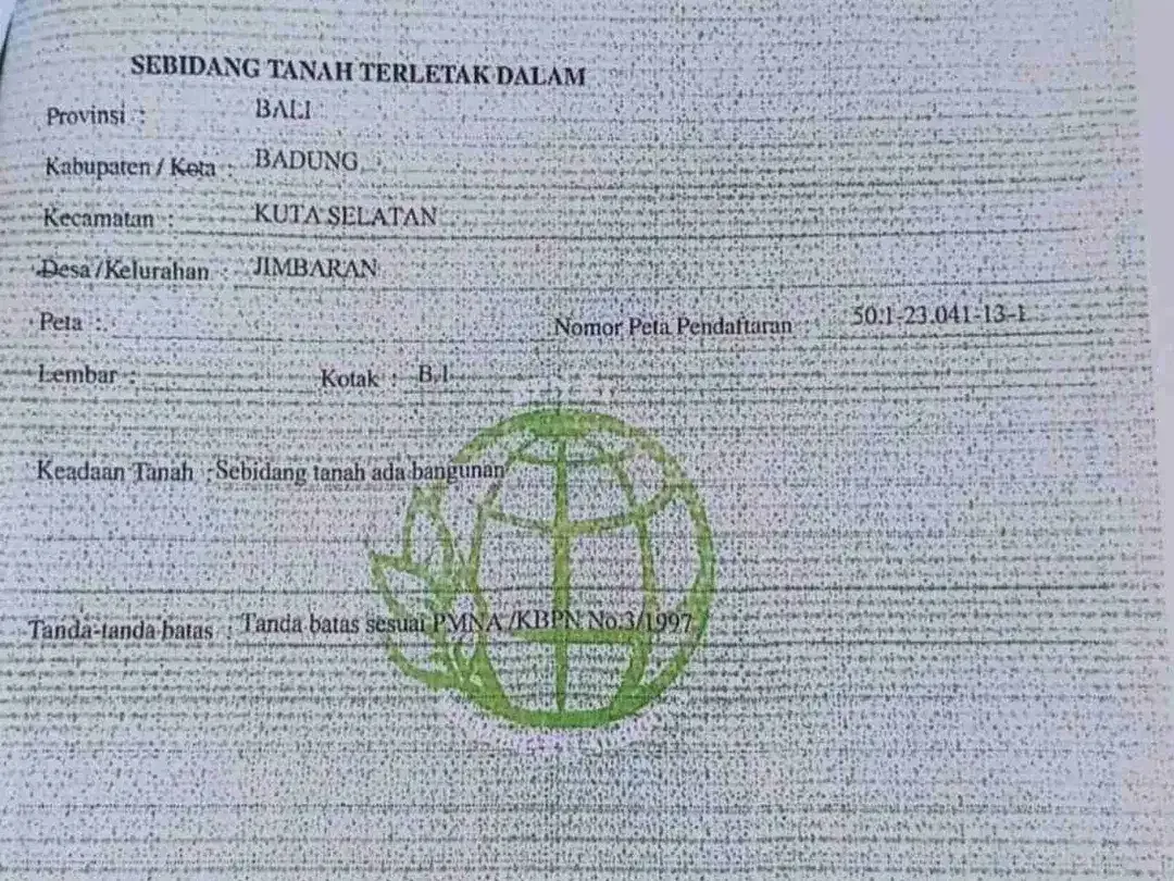 Tanah 500m² Dekat Kampus Udayana Jimbaran - Image 5 of 10