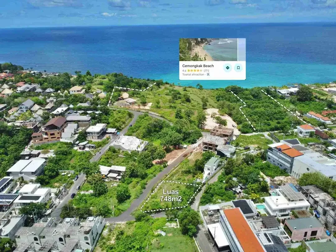 Tanah Ocean View Zona Pink Pantai Cemongkak Pecatu Bali - Image 7 of 10