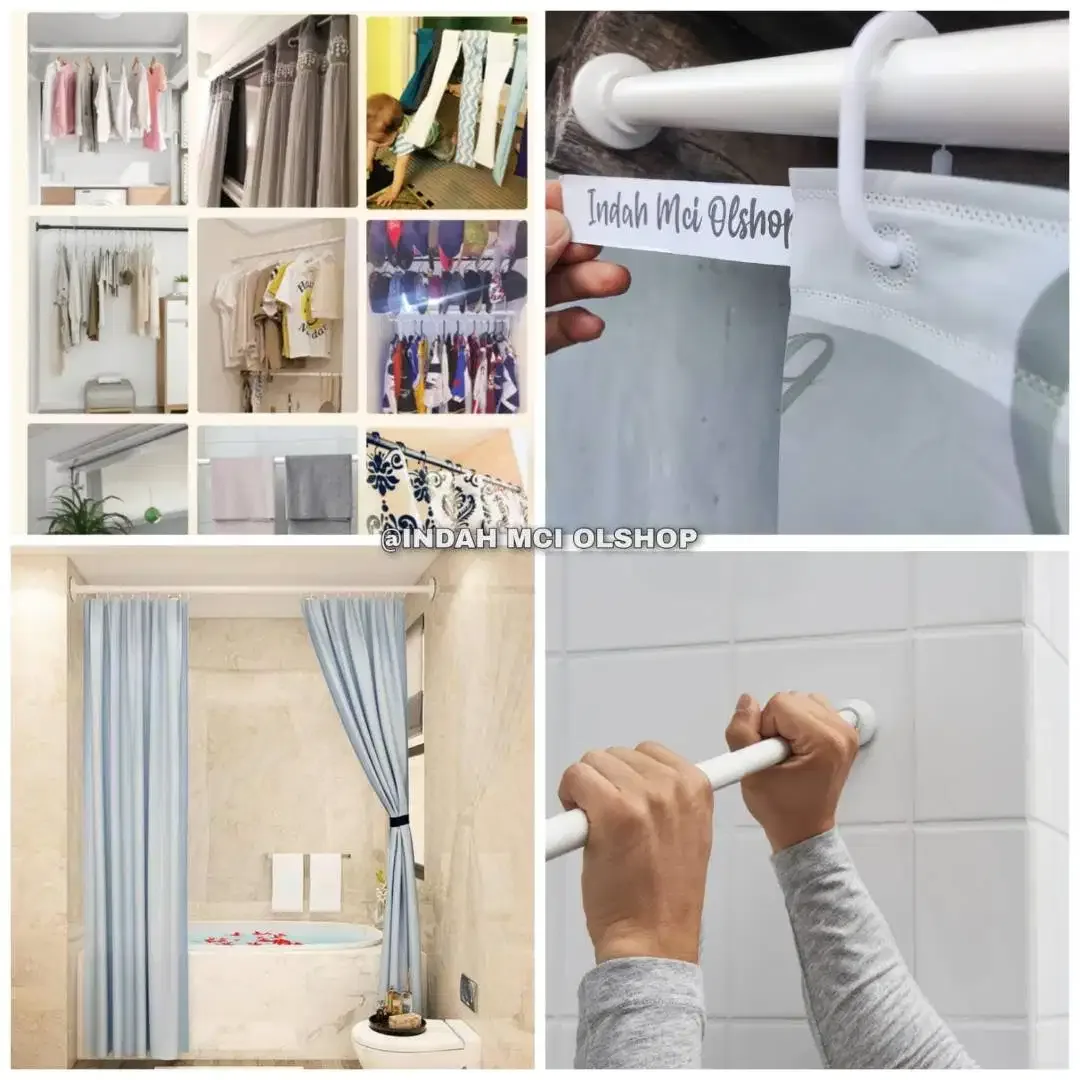 Batang Tiang Tirai Shower / Tiang Flexible 120 - 200cm - Image 1 of 1