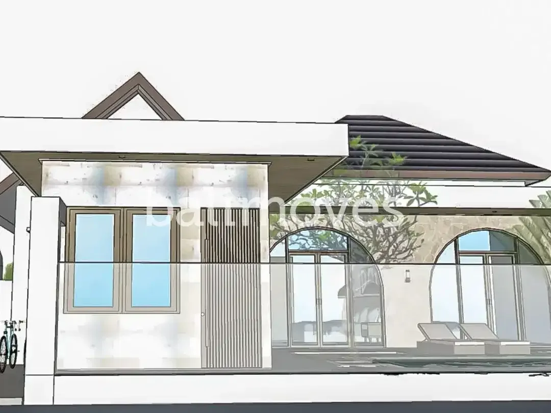 Villa Dua Kamar Tidur yang Belum Dibangun di Tepi Pantai Sanur - Image 2 of 10