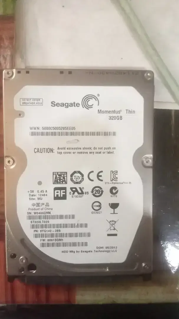 Hard disk seagate 320 GB - Image 1 of 1