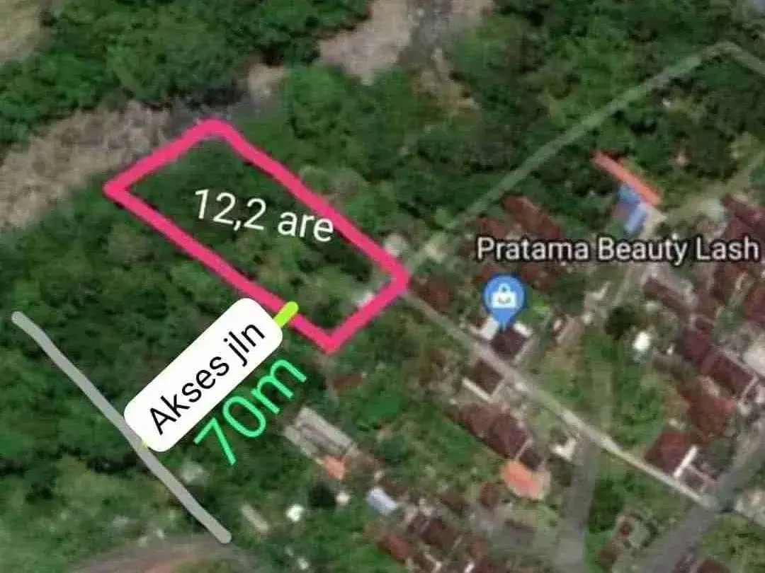 jual tanah los sungai  lok di kerambitan.12,20 are harga 150/ are ngoo - Image 5 of 6