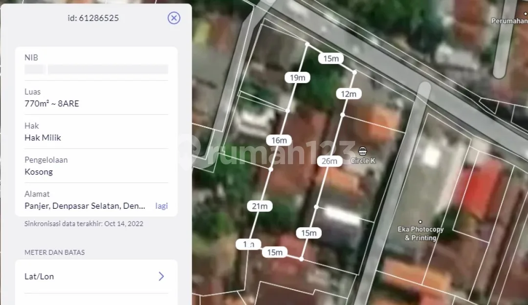 Tanah Pinggir Jalan Raya Utama Dijual Cepat Denpasar Renon - Image 4 of 4