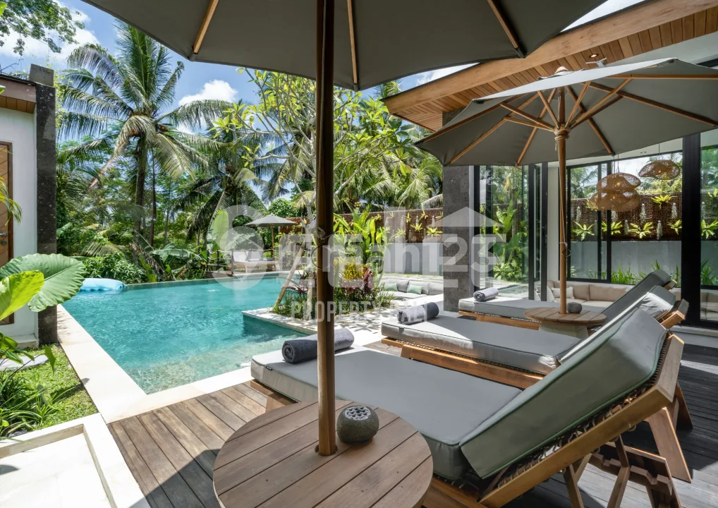 For Lease (Bukan Shm) A Beatiful Villa In Sayan Ubud With Jungle & River View - Price Just Down! - Svlu087 - Image 2 of 4