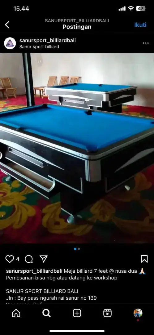 Menjual meja billiard dan spare part - Image 10 of 10