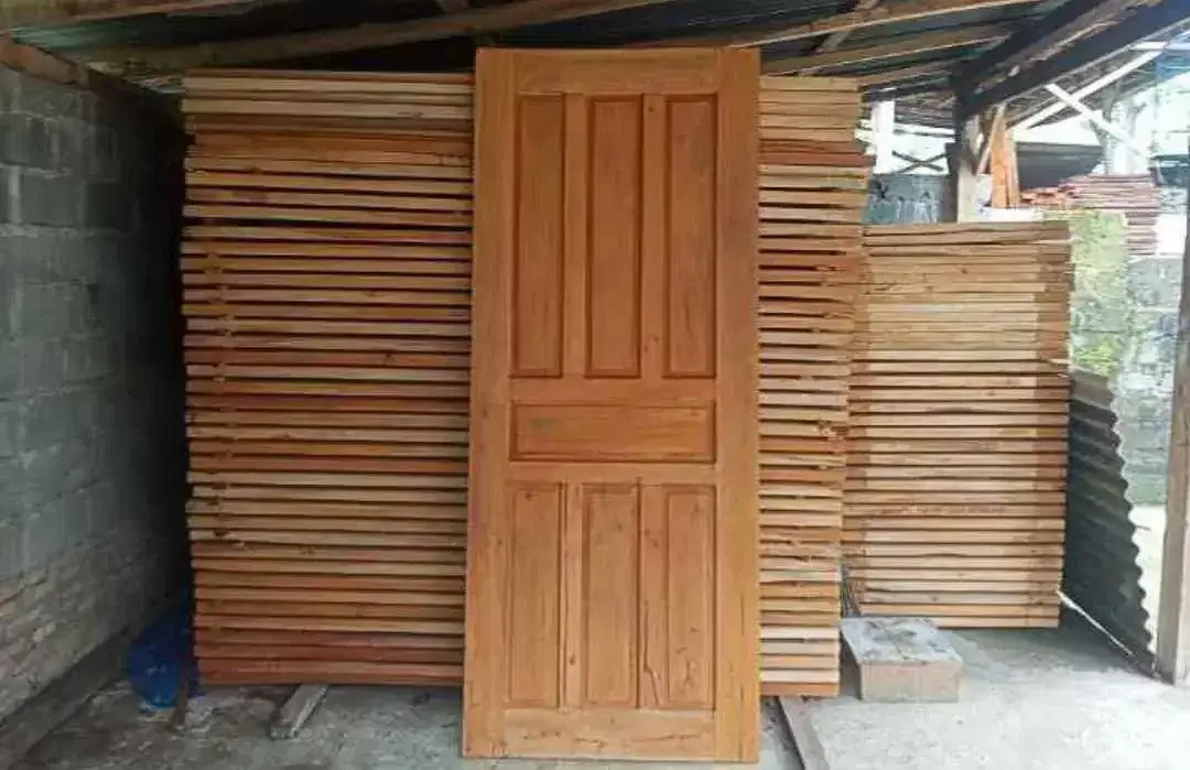 Jual daun pintu bahan kayu mahoni dan jati - Image 3 of 5