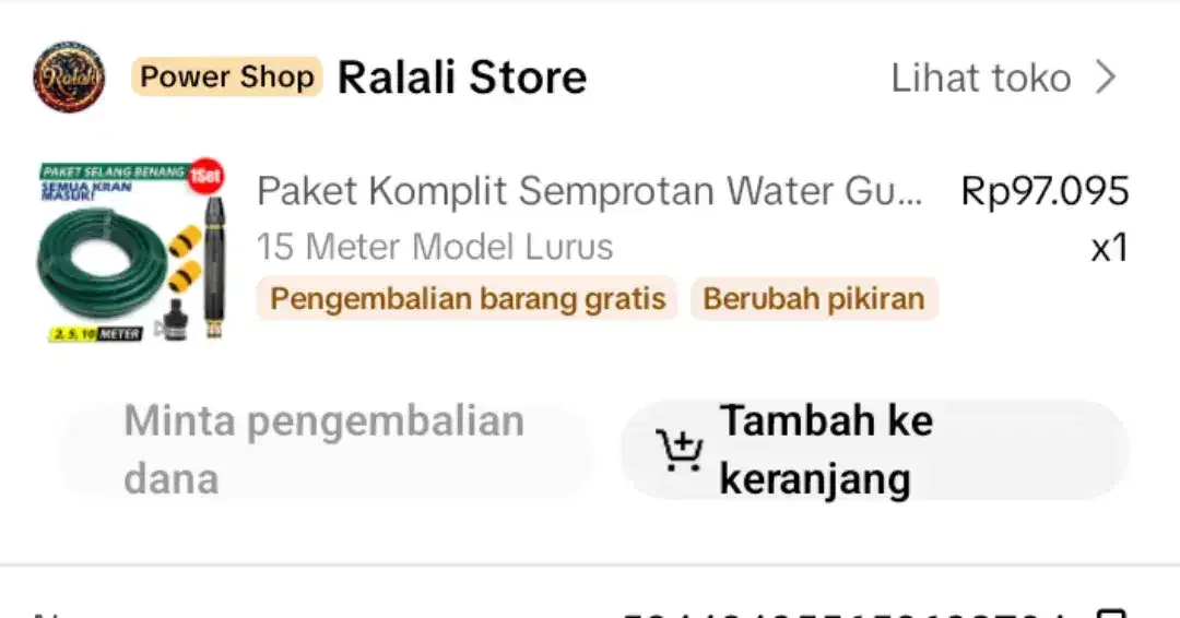 Paket Komplit Semprotan water Gun, panjang 15 meter - Image 4 of 5