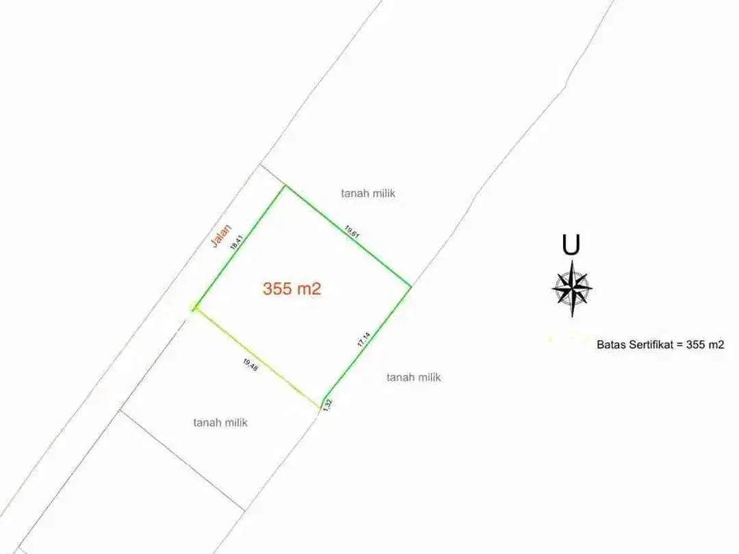 Kavling Premium 500 Meter ke Pantai Kedungu Surfing - Image 5 of 10