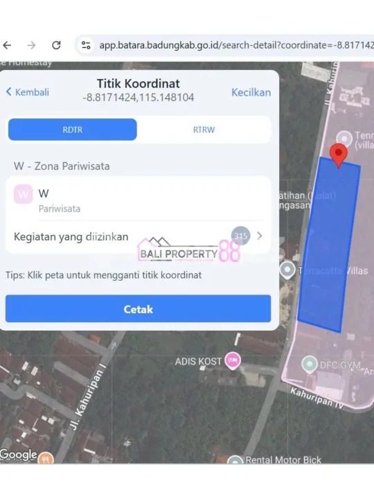 Jual Tanah Spektakuler View Laut Ungasan LT 1300 M2 - Image 3 of 4