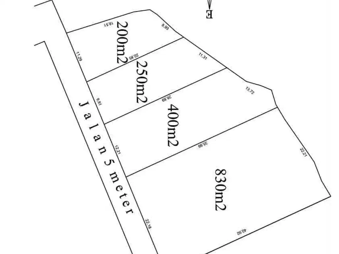 Tanah 200 m2 view ocean sangat langka - Image 6 of 6