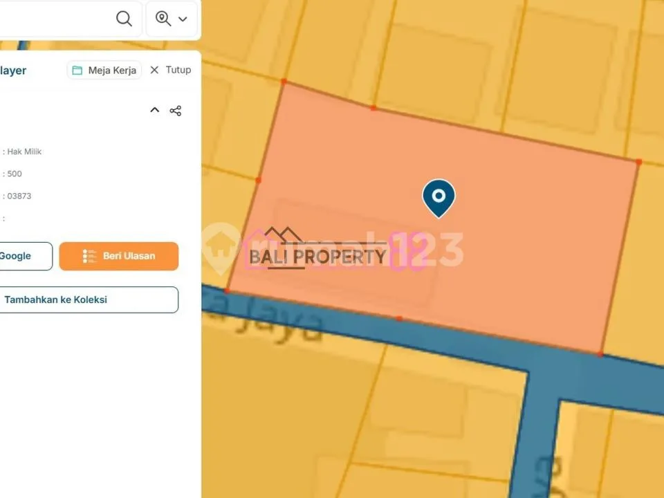 Jual Tanah Strategis Banjar Anyar Kerobokan LT 500 M2 - - Image 2 of 4