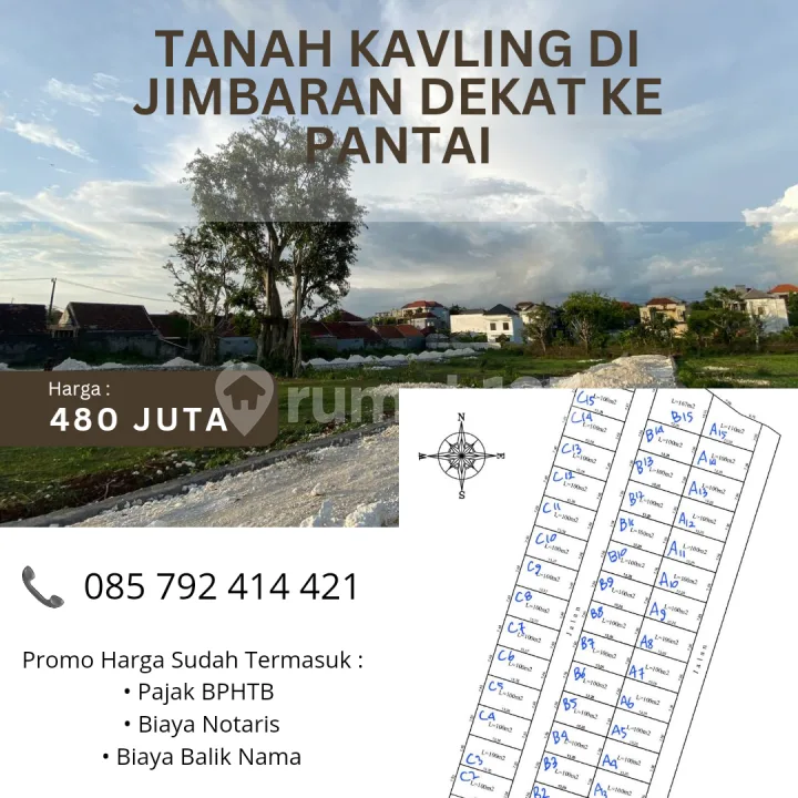 Dijual Tanah Kavling Murah Di Bali Lokasi di Kawasan Wisata Bali - Image 3 of 4