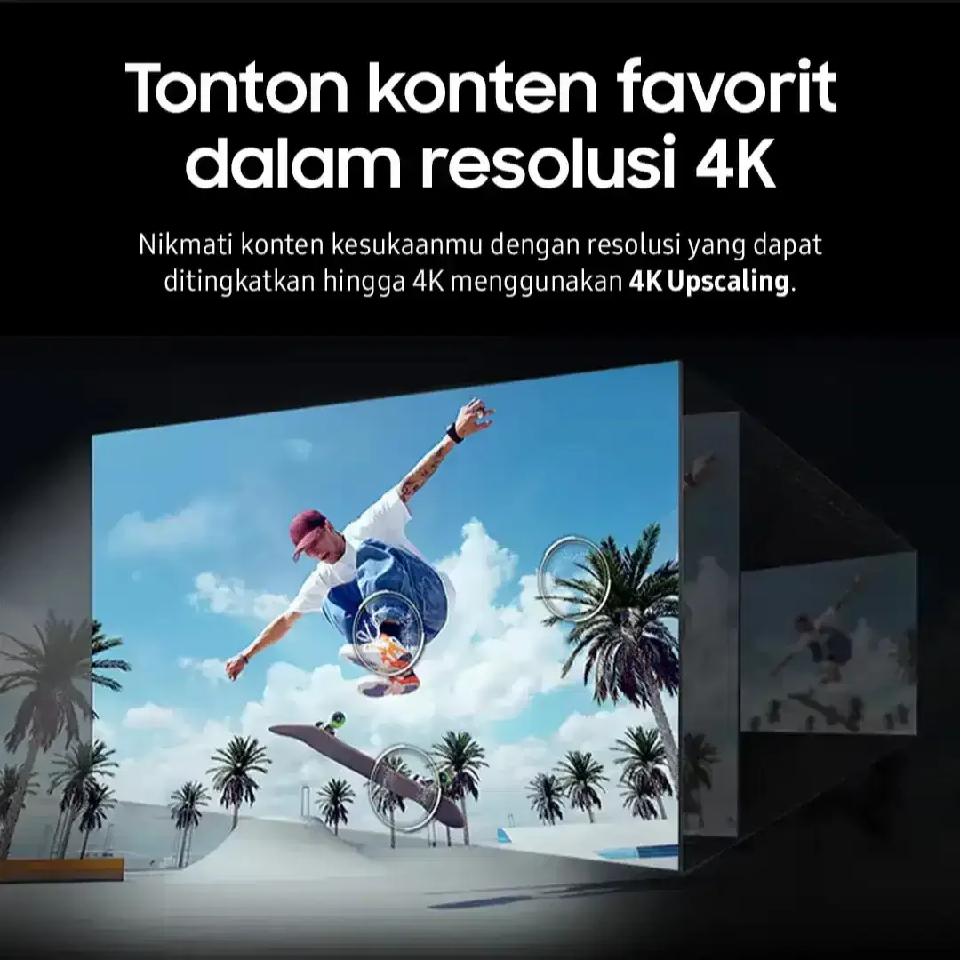 Smart TV Samsung 43 inchi 4K UHD Netflix YouTube Digital Garansi Baru - Image 2 of 10