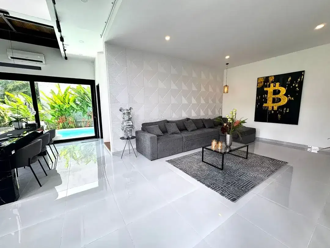ID:H-125 Disewakan Leasehold Villa View Sawah Tumbak Bayuh Canggu Badung Bali Dekat Pererenan Kerobokan Tanah Lot Seminyak - Image 3 of 10