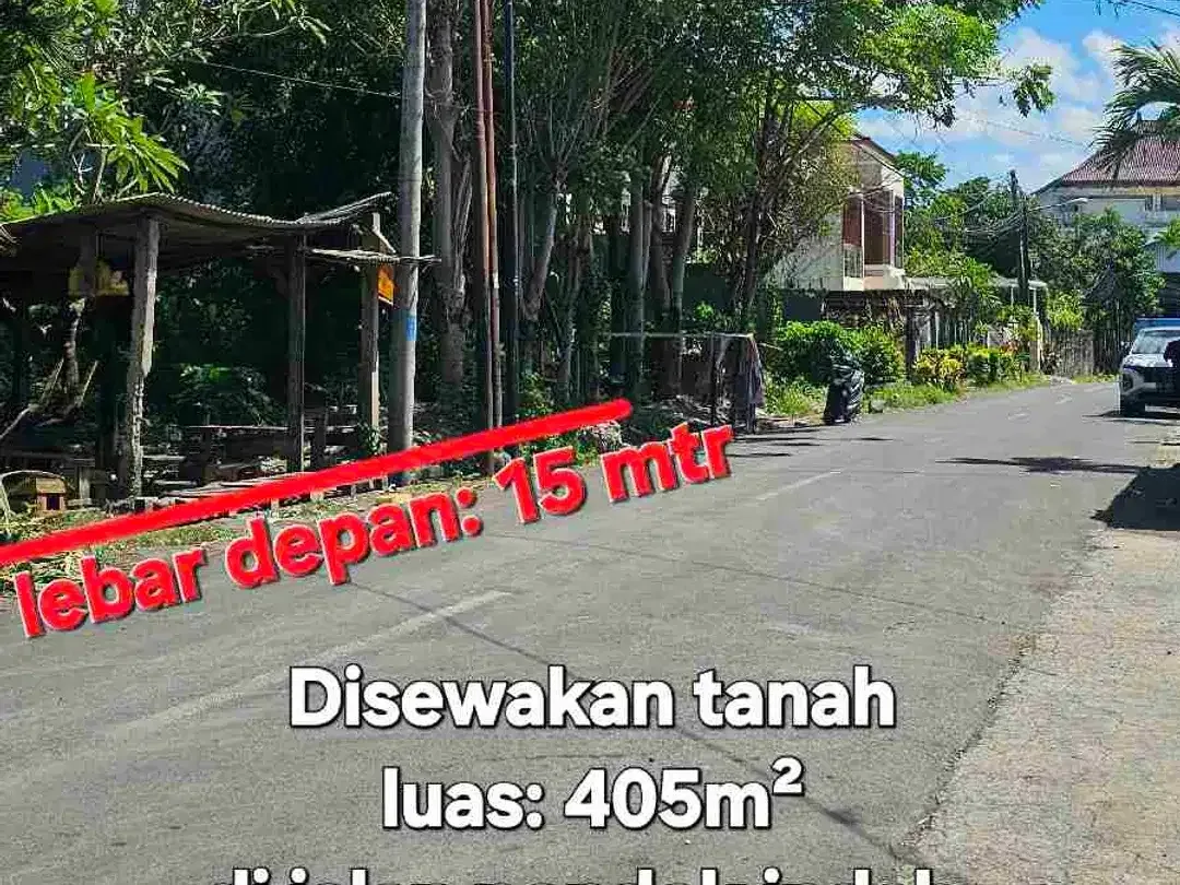 Disewakan tanah / Kontrak tanah 405m² di Buluh Indah,area Gatsu barat Dps. Cck utk Gudang, Kantor, Kos, Rmh tinggal - Image 2 of 10