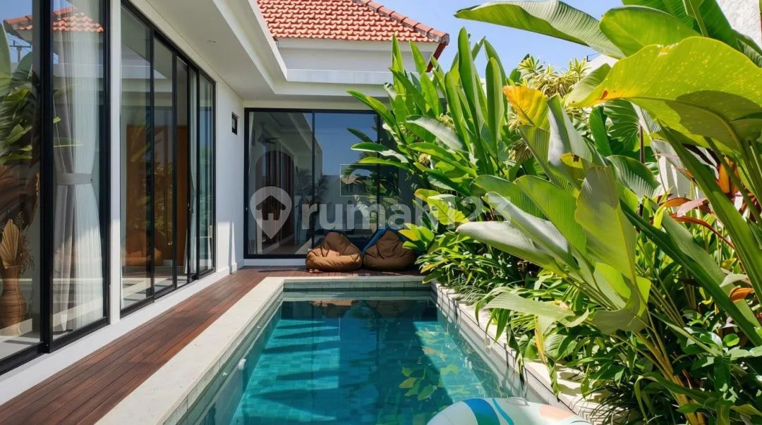 Yearly Rent 2 Bedrooms Modern Villa Furnished In Canggu Bali - Image 1 of 4