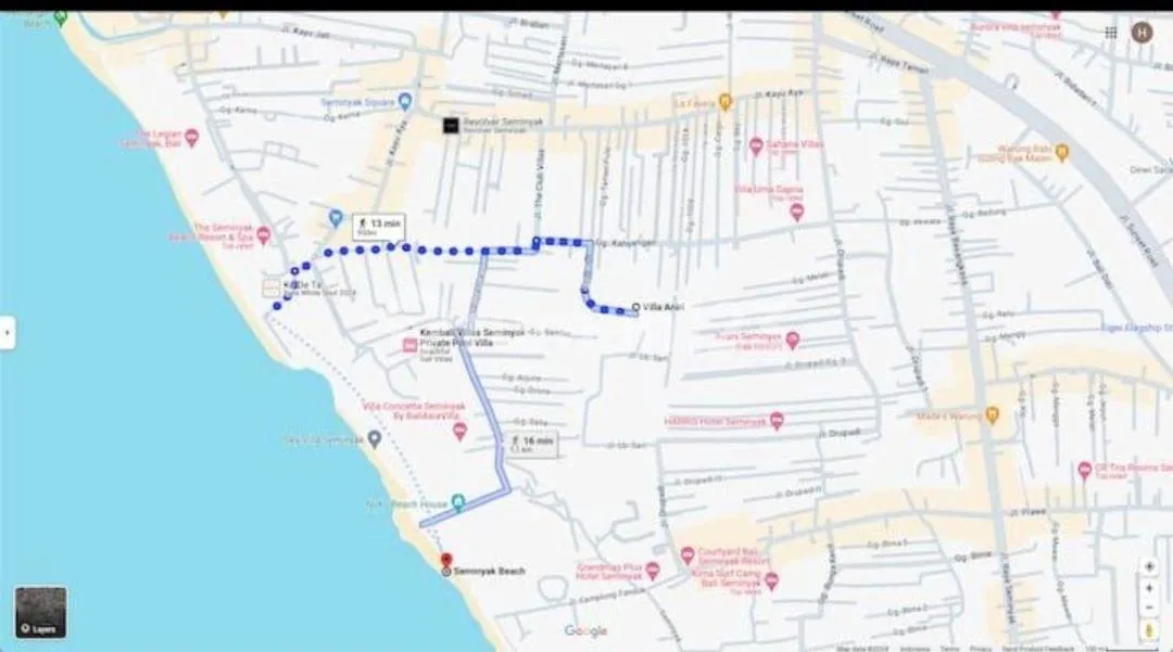 Tanah 30 Are Seminyak Dekat Pantai, SHM, Zona Pink V589 - Image 3 of 4