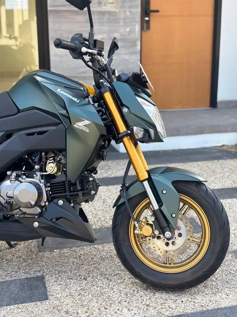 Kawasaki Z125 Pro thn 2025 Mini Naked Bike Hijau Army Koko Motor - Image 7 of 9