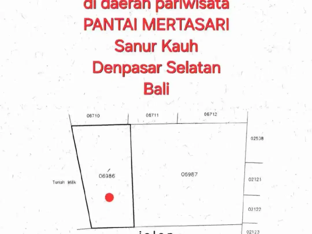 jual tanah 10 are jalan sukamerta sanur,kawasan villa - Image 6 of 6