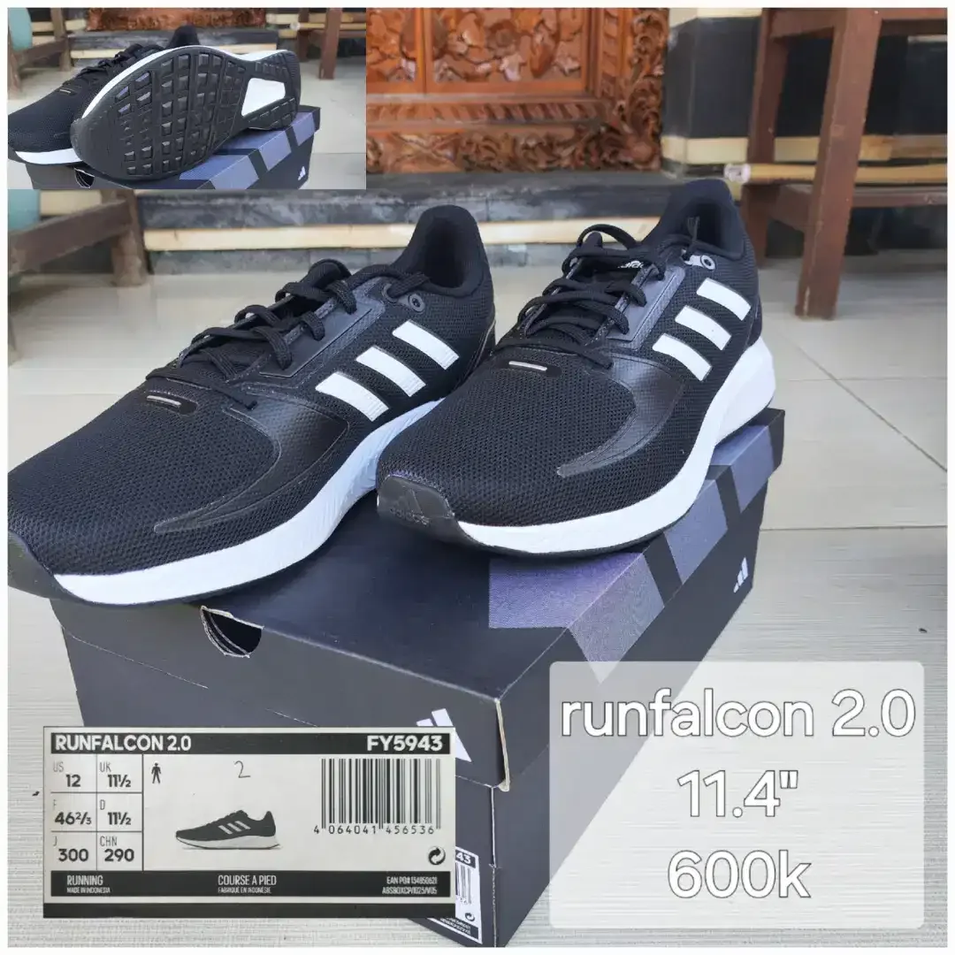 Sepatu adidas runfalcon 2.0 uk 11.5 baru original - Image 1 of 1