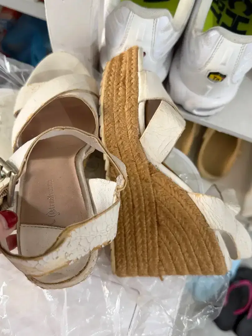 For Sale Preloved sepatu Sandal Wedges Stradivarius Original Counter - Image 1 of 8