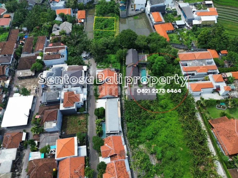 Tanah 261m2 di Semer Kerobokan View Sawah , Lingkungan Villa - Image 4 of 4