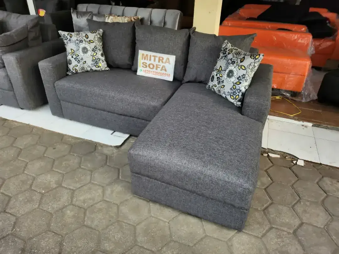 Sofa L pojok Sofa Sudut Sofa Villa Sofa Kantor, Beklit Jok Servis Sofa - Image 5 of 9