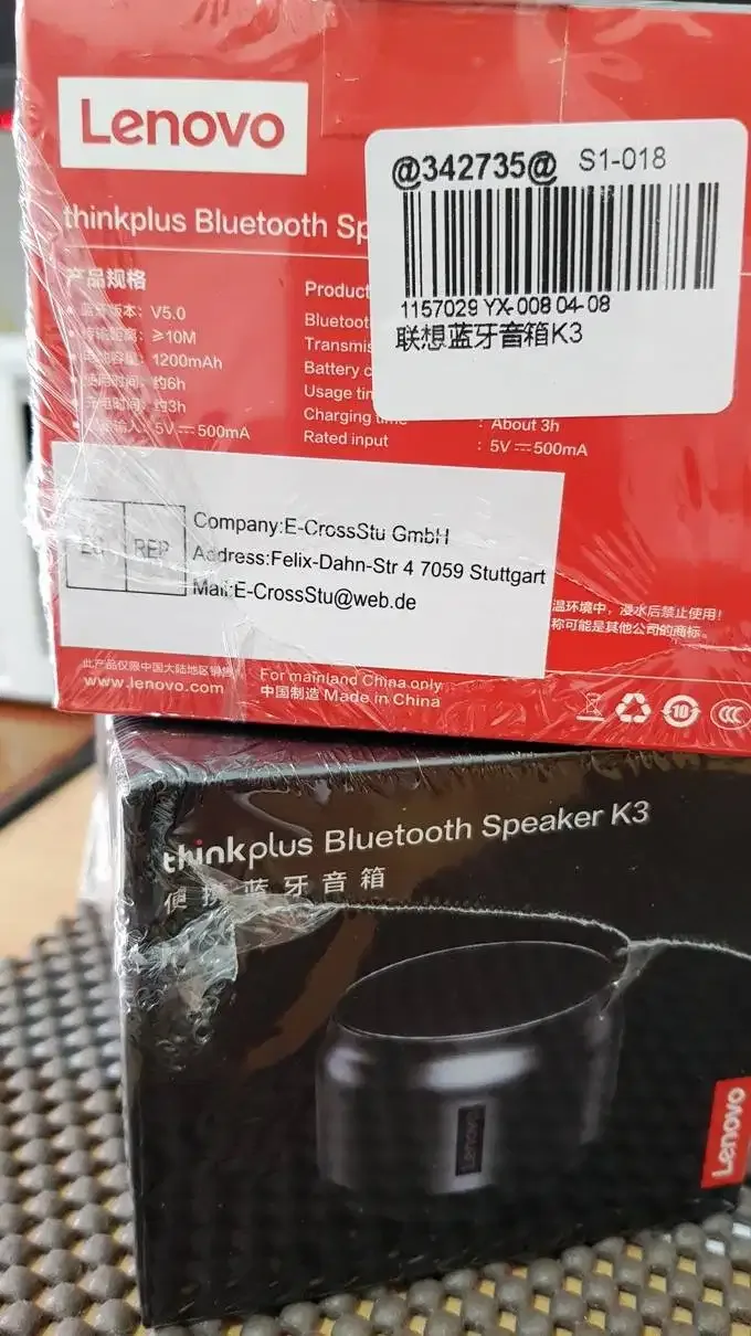LENOVO BLUETOOTH WIRELESS SPEAKER MINI - Image 2 of 10