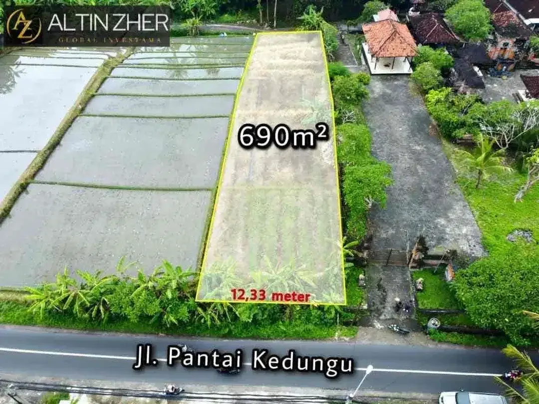 Dijual tanah komersil di jalan utama kedungu kawasan pantai - Image 8 of 9