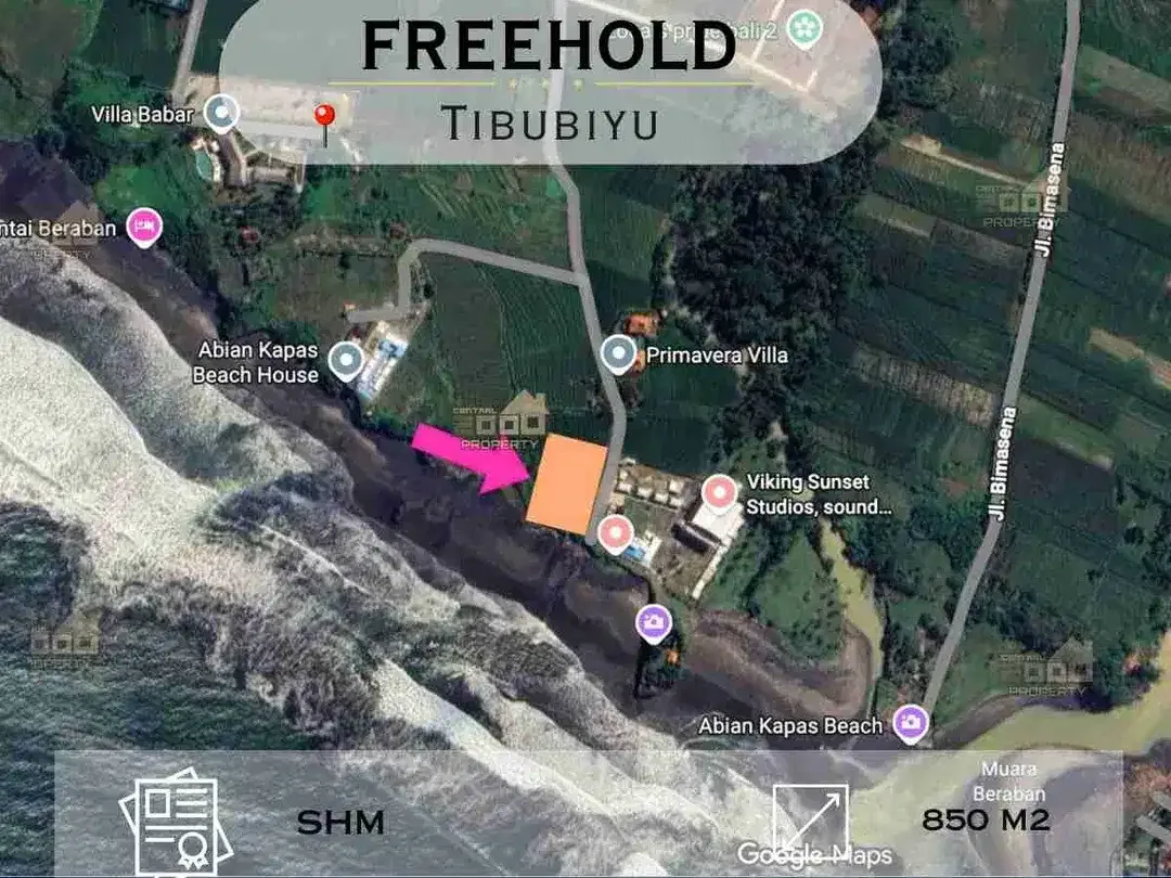 Dijual Tanah Los Pantai Pasut - Tabanan, Bali - Image 1 of 9