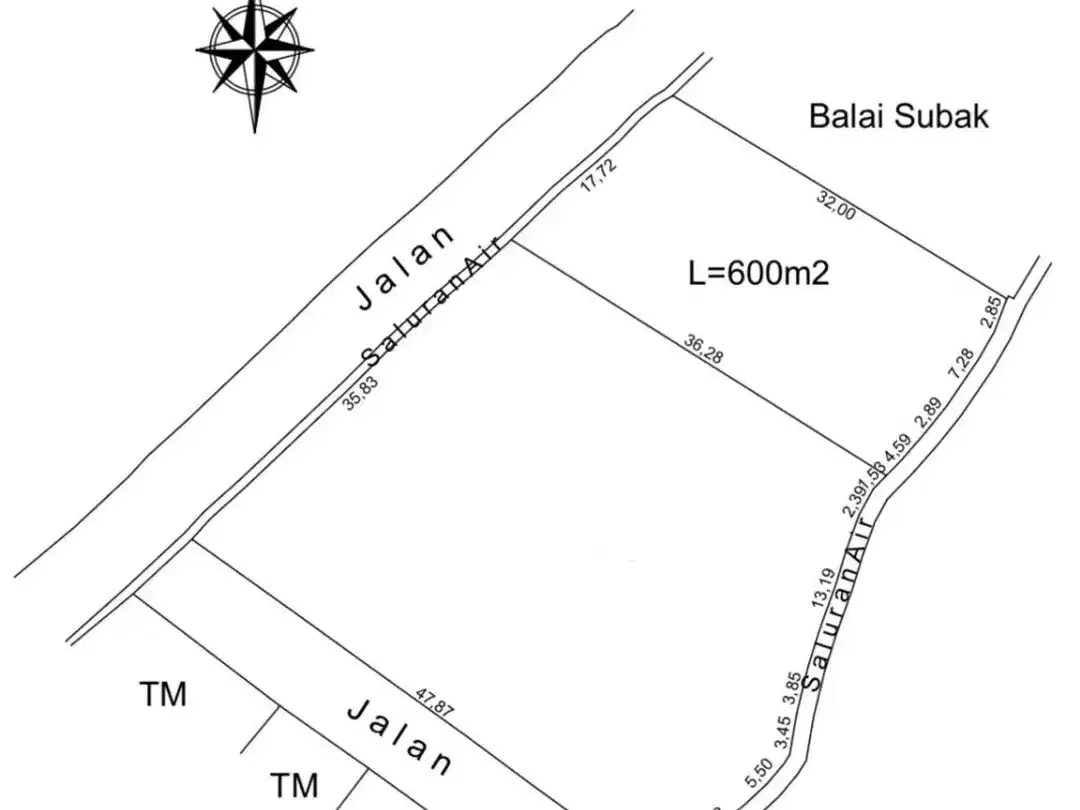 Di jual tanah premium Jl Raya Pantai Kedungu utara - Image 2 of 3
