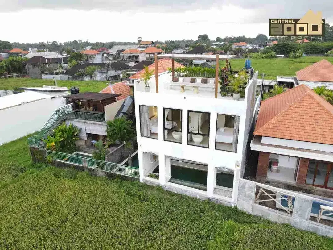 Freehold Modern Tropical Villa For Sale In Ubud With Greenzone Ricefield View - Image 10 of 10