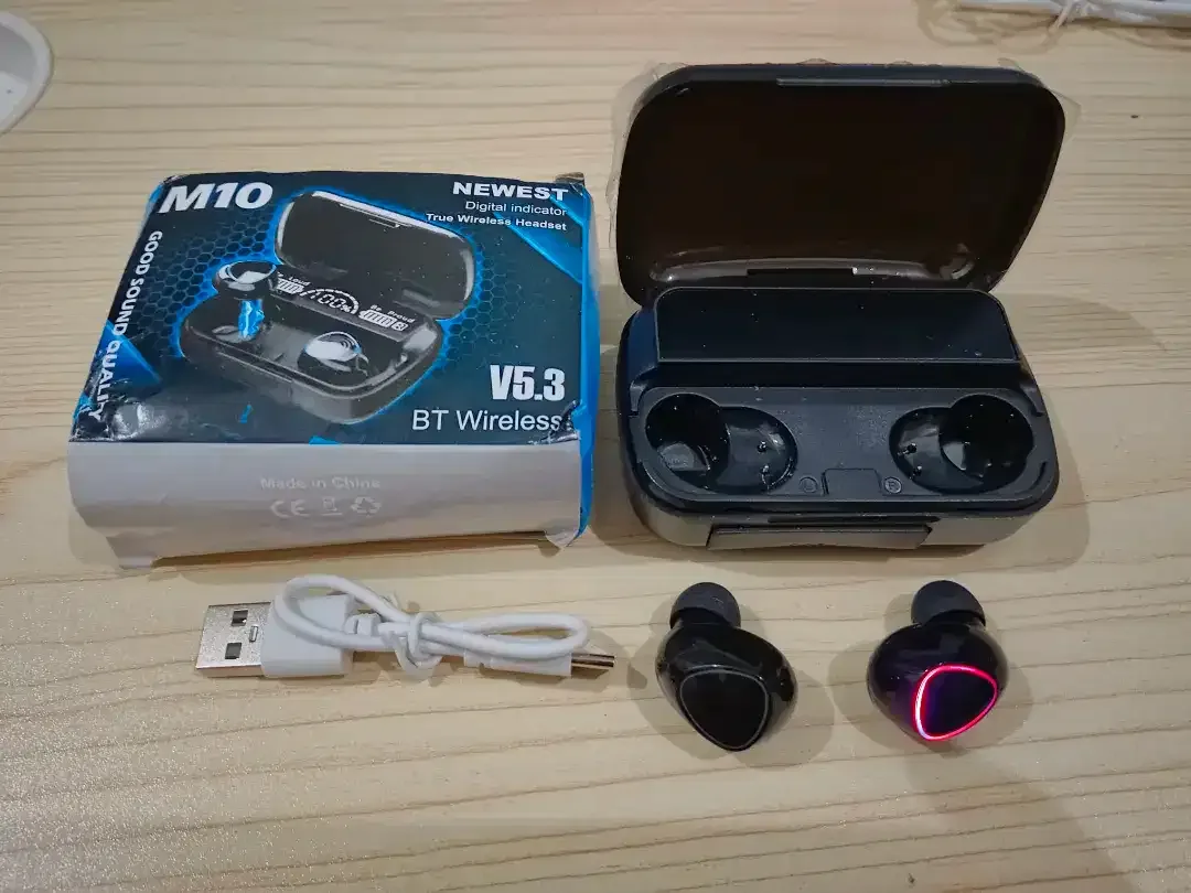 Headset Handsfree earphone bluetooth Led Smart with Powerbank - Image 4 of 4