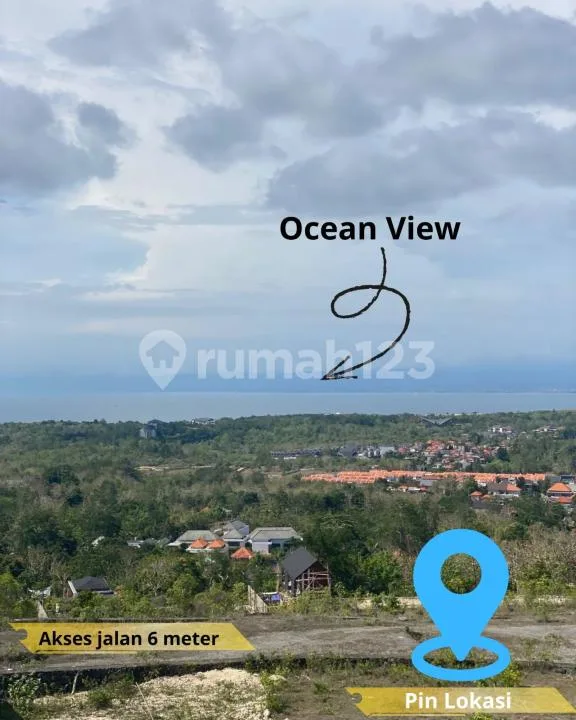 Tanah Ocean View Unblocked Jimbaran #Tj6436 - Image 1 of 4