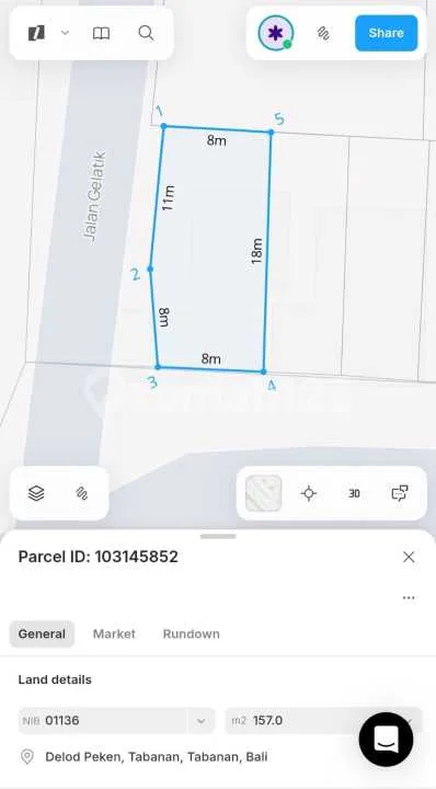 Ruko 4 Lantai Murah di Delod Peken Pusat Kota Tabanan Area Sangat Strategis Cocok untuk Berbagai Bisnis - Image 2 of 4