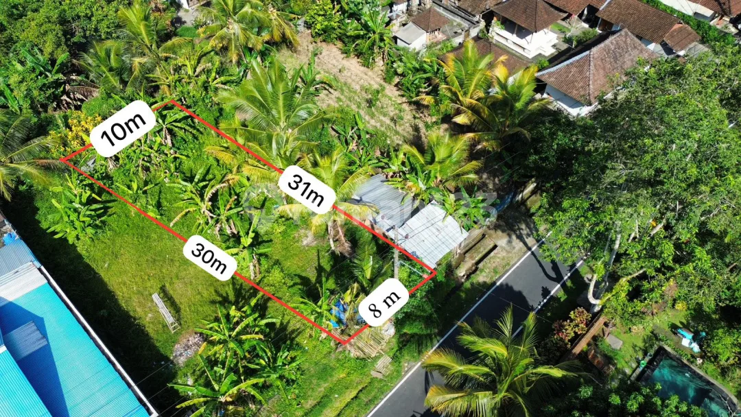 Dijual Tanah Pejeng Timur Ubud Akses Strategis Pinggir Jl Utama - Image 1 of 4