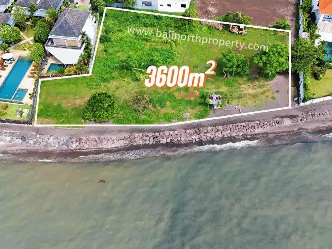 FOR SALE LAND 36 M2 BEACHFRONT LOVINA, BALI - Image 3 of 9