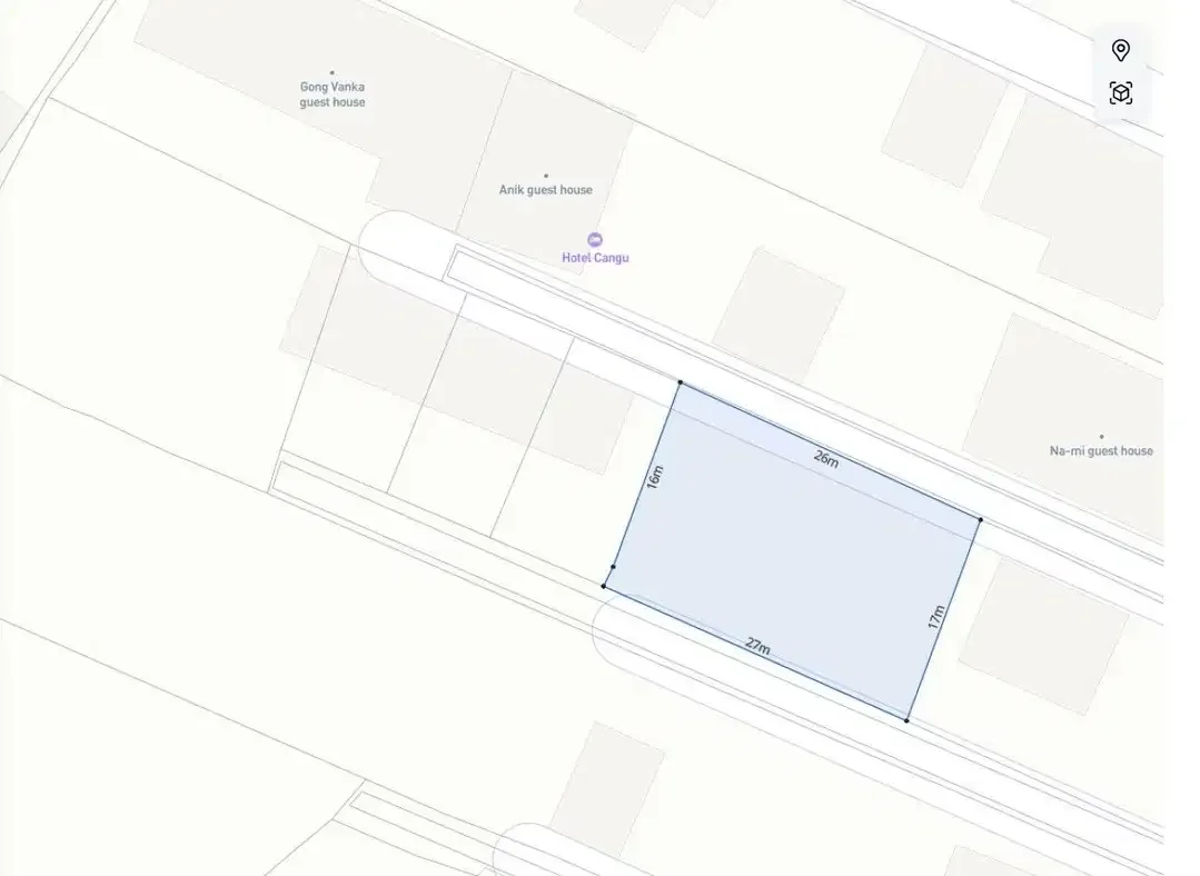Dijual Sebidang Tanah di dekat Pantai Batu Bolong Canggu - Image 4 of 5