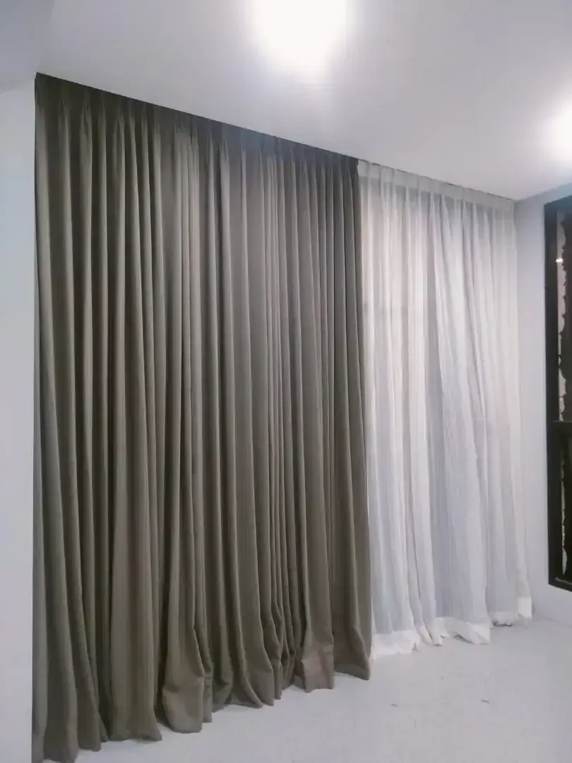 Curtain Gorden Korden Blackout Polos untuk Villa Hotel - Image 3 of 9