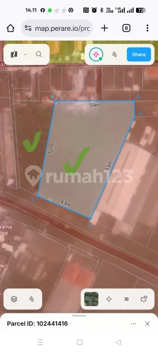 Tanah Jalan Utama Teuku Umar Barat Dekat Seminyak - Image 2 of 4