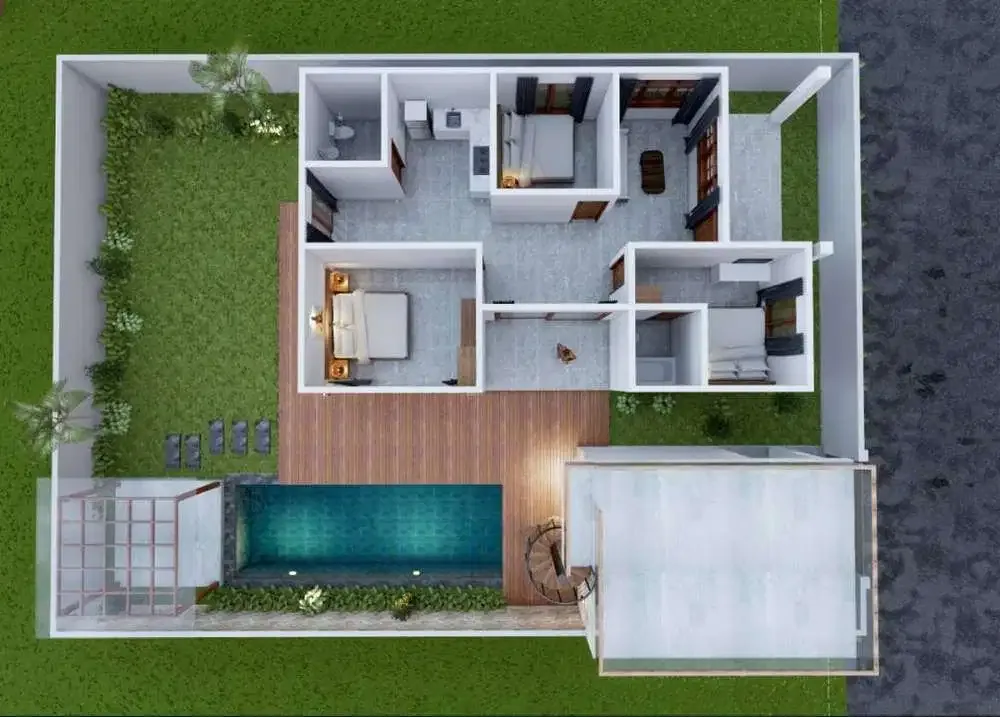 Dijual Rumah Semi Villa Dekat Pantai Tabanan - Image 4 of 9