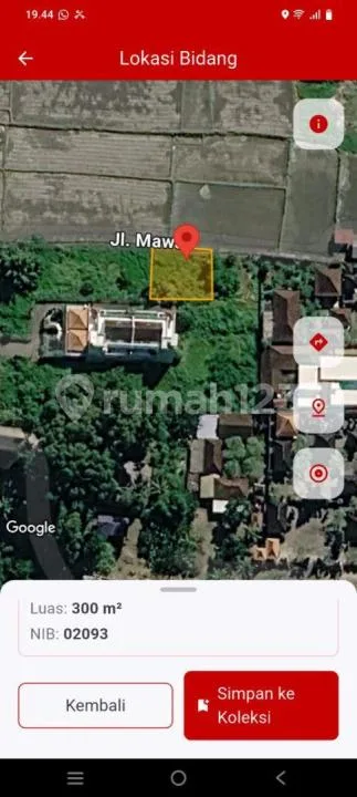 Tanah Dijual Lokasi Mas Ubud - Image 2 of 3