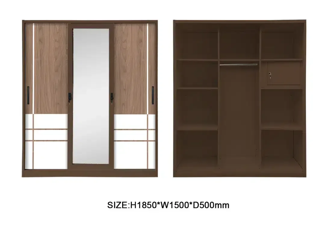 Lemari plat besi 2 pintu ukuran 90x50x185. - Image 10 of 10