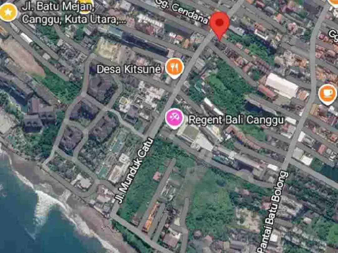 DIJUAL / FREEHOLD : Tanah Kecil 2,9 Are Jl. Munduk Catu, Pantai Batu Bolong Echo Beach Canggu, Bali - Image 5 of 10