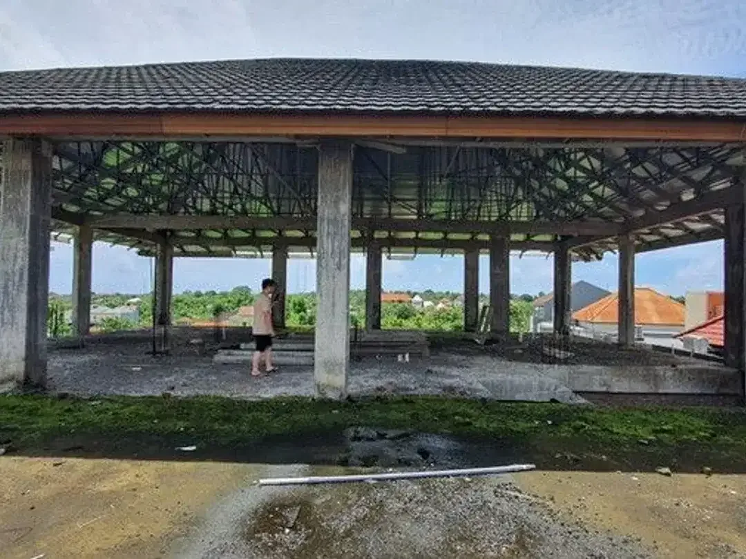 Freehold - Prime 543 sqm Land with Stunning Garuda Wisnu Kencana View & 80% Completed 3-Storey Home on it at an Exclusive Gated Community - BALI - Image 6 of 9