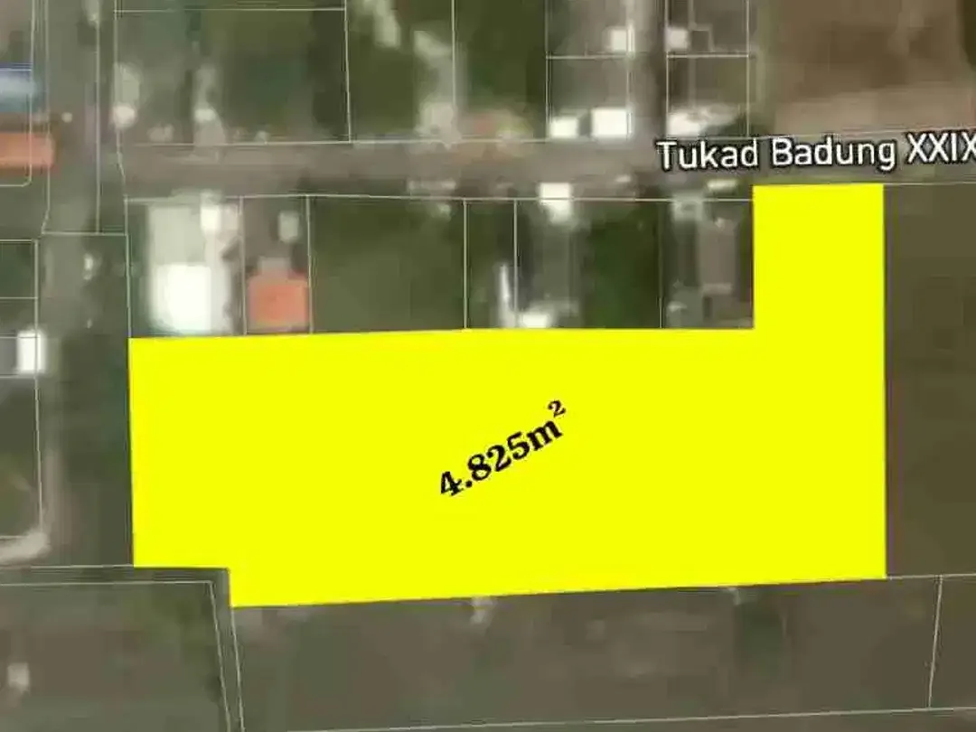 Disewakan Tanah 4.825m² yang terletak Di kawasan Jl.Tukad Badung Renon - Image 9 of 9