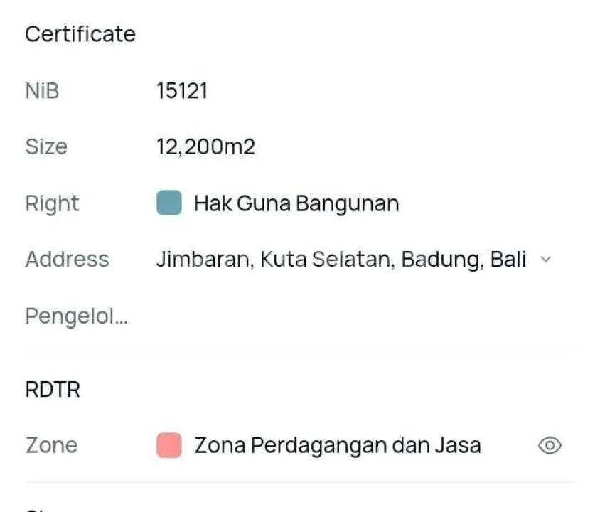 Tanah Siap Bangun Strategis Pinggir Jalan Utama Uluwatu Jimbaran - Image 2 of 4