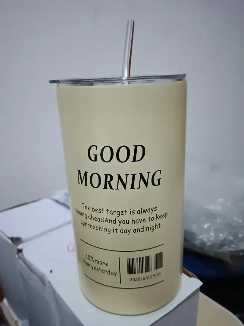 Tumbler Stainless Tebal Free Sedotan 600ml Tahan panas+dingin -+10jam - Image 3 of 5