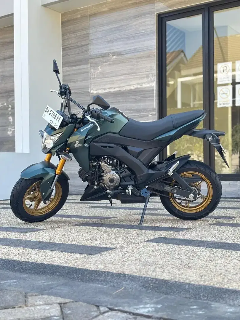 Kawasaki Z125 Pro thn 2025 Mini Naked Bike Hijau Army Koko Motor - Image 3 of 9