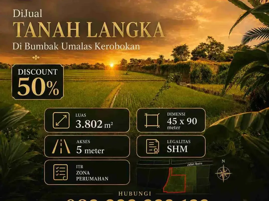 Tanah TERMURAH Di Umalas Kerobokan - Image 1 of 5